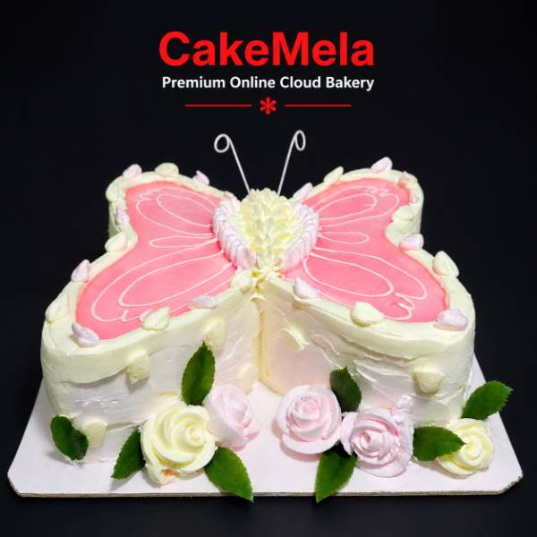 Butterfly Pineapple Cake